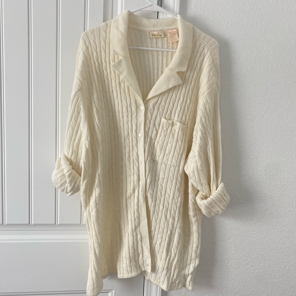 Vintage Bobbie Brooks Knit Button Up Blouse